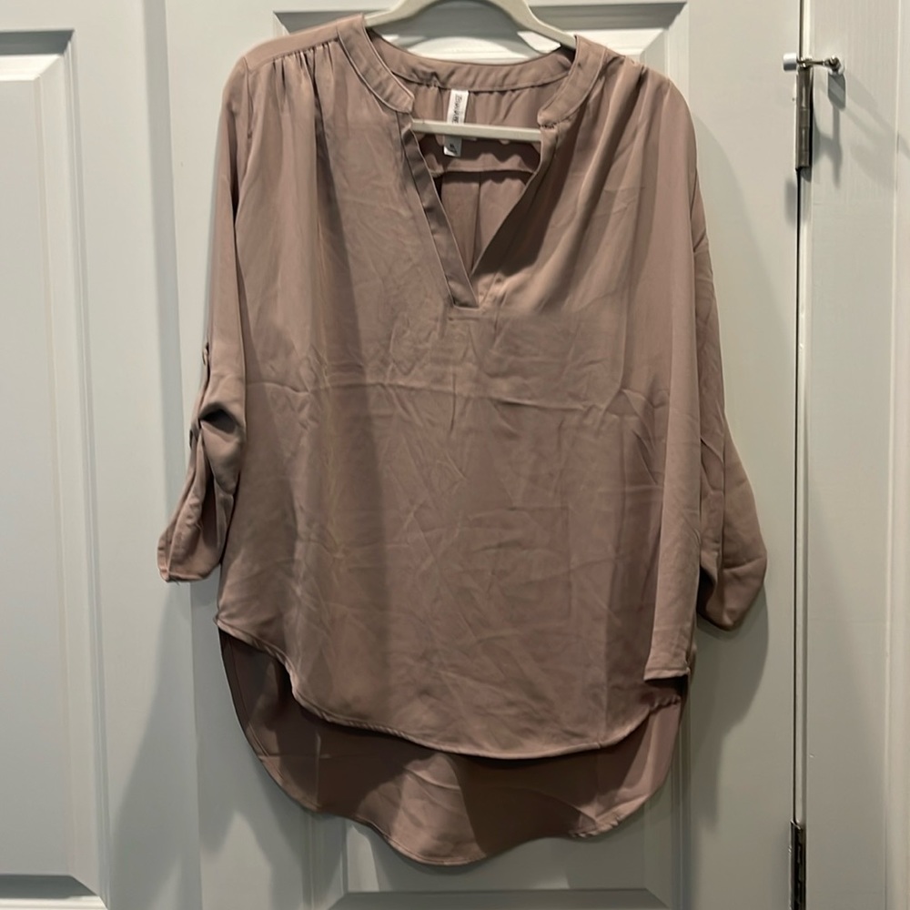 Zeanna Premium khaki tunic top size xl